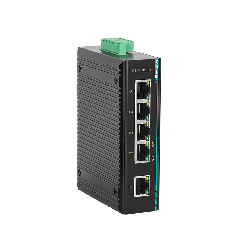 迈威MIEN3205G 5口非网管型全千兆导轨式工业以太网交换机